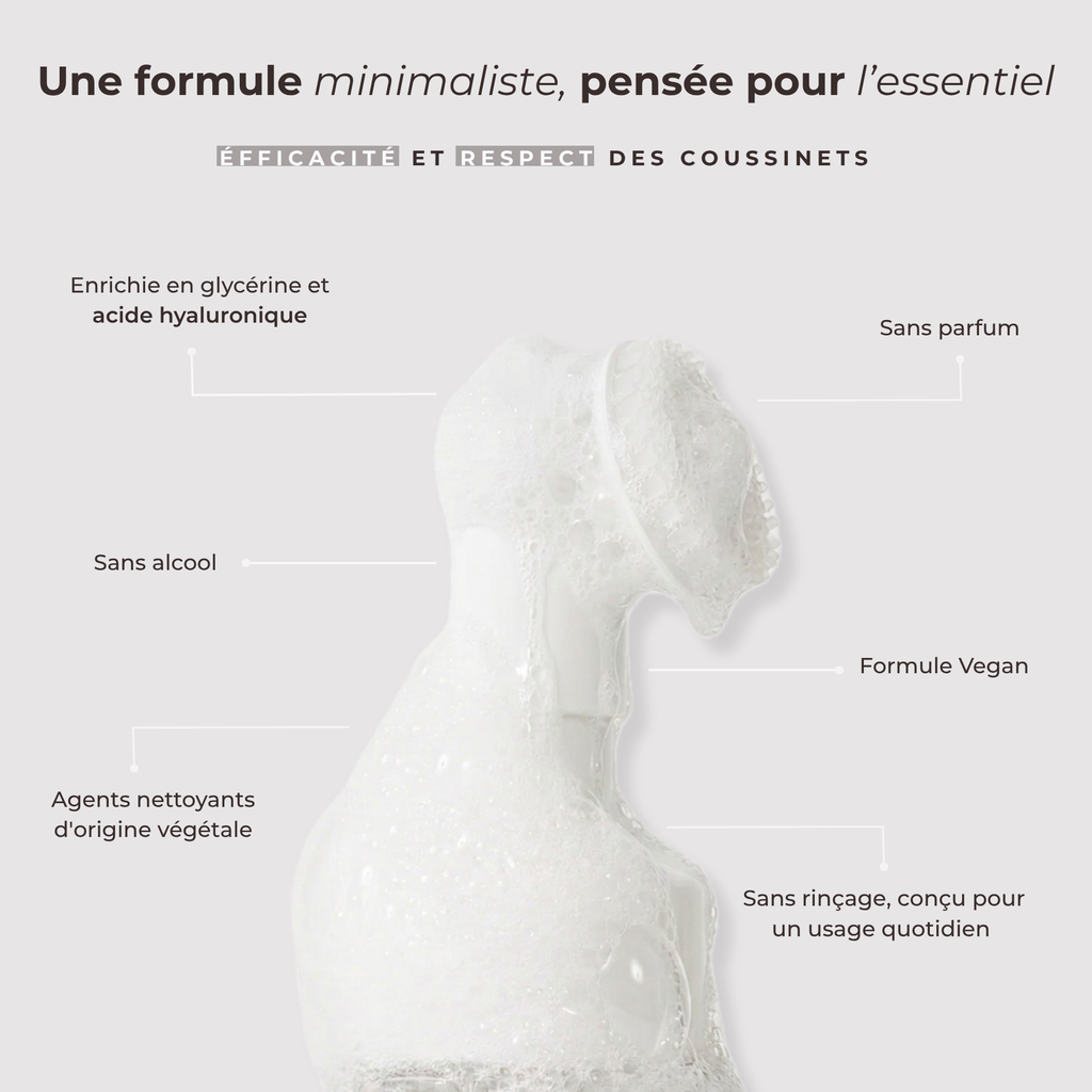Soin nettoyant pour pattes sans rinçage