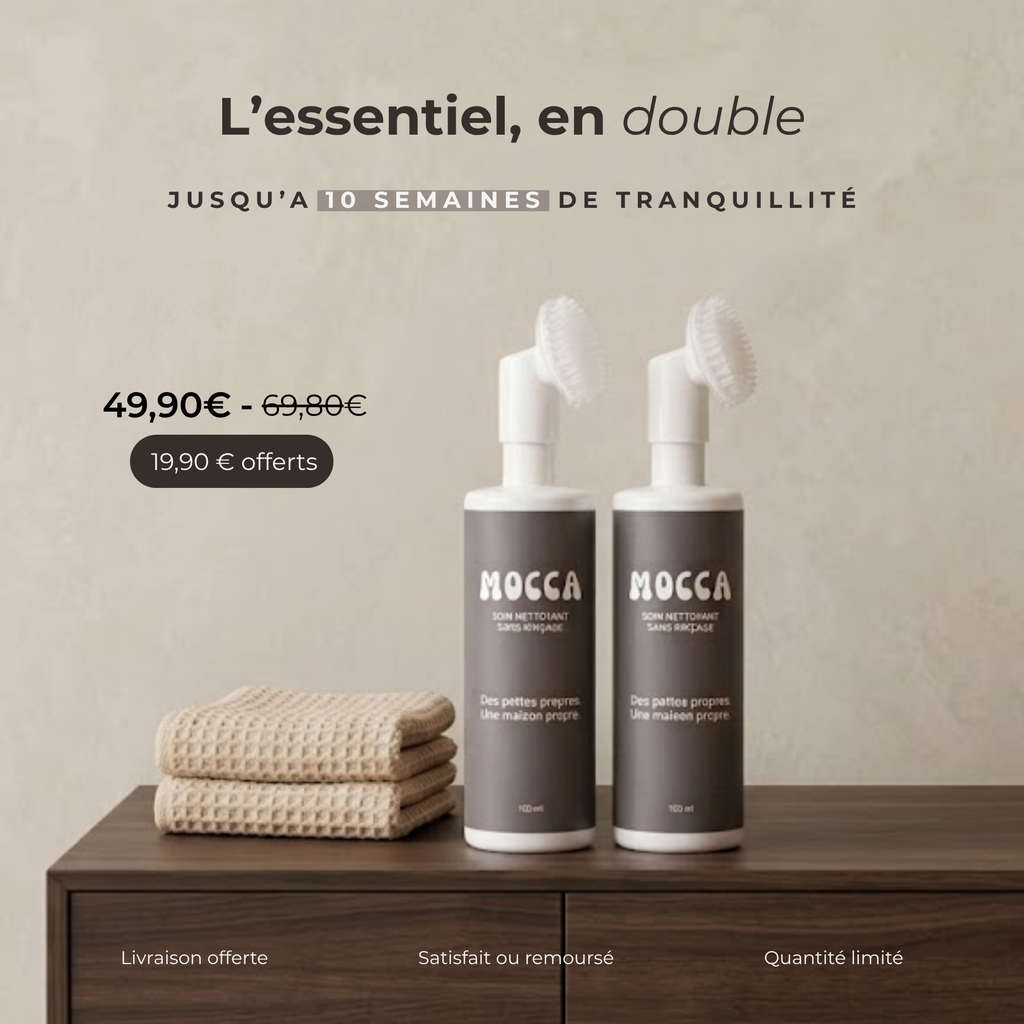 Soin nettoyant pour pattes sans rinçage